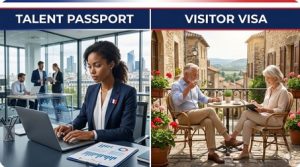 talent passport vs visitor visa
